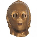 Un masque de la tête de C3PO