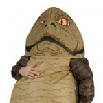 Un déguisement gonflable de Jabba Le Hutt