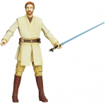 Une figurine d’Obi Wan Kenobi avec son sabre laser