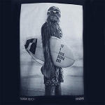 T-shirt Wookie sur la plage, beach surf