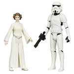 La princesse Leia et un soldat Stormtrooper