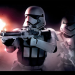 Tableau Stormtrooper avec son arme