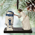 Décoration de Noël RD2D et Princesse Leia