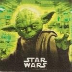 Serviettes en papier anniversaire – Yoda