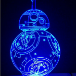 Lampe de table LED 3D BB-8