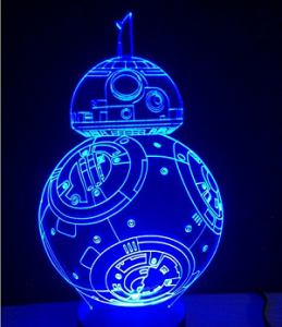 lampe led 3D table bb8