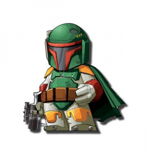 Autocollant Boba Fett