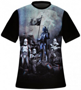 Tshirt 3D noir Jango Fett