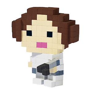 Princesse Leia 3D pixel