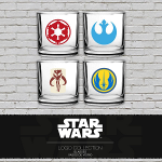 4 verres StarWars – Collection Logo