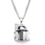 Pendentif acier inoxydable Boba Fett