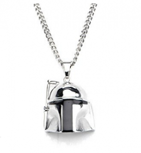 Pendentif acier inoxydable Boba Fett