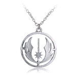 Pendentif métal argenté StarWars Jedi