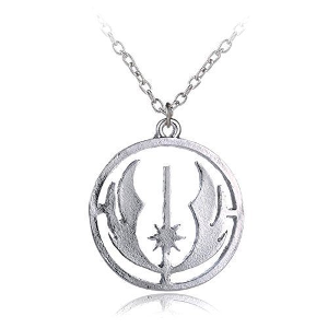 Pendentif metal argenté StarWars Jedi