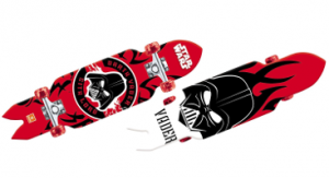Skateboard rouge Dark Vador