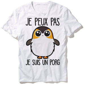 Tshirt Je peux pas - je suis un Porg