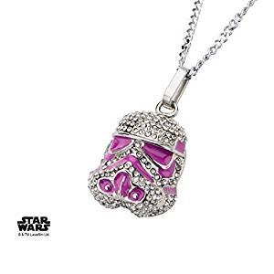 Pendentif Stormtrooper 3D plaqué rose