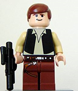 Mini figurine légo Han Solo avec Blaster