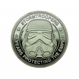 Pièce de monnaie tête de stormtrooper