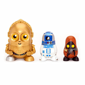 Collection de figurines Z6PO, R2D2 et Jawa