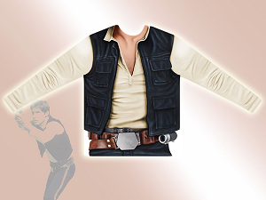 Costume Han Solo manches longues