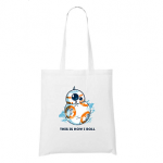 Sac en coton blanc droid BB8